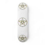 Golden Pentagram Skateboard