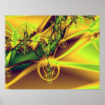 Golden plant posters