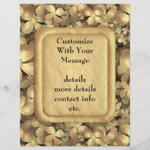 Golden Posies Personalised Flyer