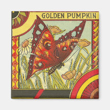 Golden Pumpkin/Crate Label - Magnet