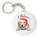 Golden Puppy I Believe keychains