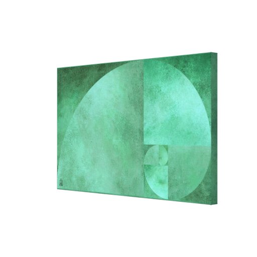 Golden Ratio, Fibonacci Spiral Gallery Wrapped Canvas