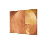 Golden Ratio, Fibonacci Spiral Canvas Print