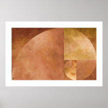 Golden Ratio, Fibonacci Spiral Print