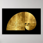 Golden Ratio, Fibonacci Spiral posters