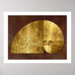 Golden Ratio, Fibonacci Spiral posters