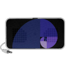 Golden Ratio, Fibonacci Spiral Travelling Speaker