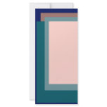 Golden Ratio Teal Blush Blocks rack cards