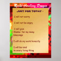 Golden REIKI HEALING PRAYER SCRIPT posters