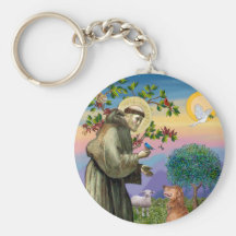 Golden retriever (#12) key chain