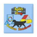 Golden Retriever Agility Dog Gifts magnets