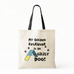 Golden Retriever Agility Dog Tote Bag