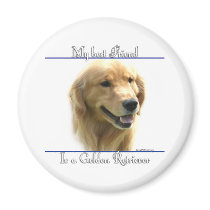 Golden Retriever Best Friend 2 - Magnet