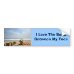 Golden Retriever Bumper Sticker Sandcastles bumper stickers