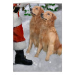 Golden Retriever Christmas Gifts Card