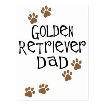 Golden Retriever Dad Postcards