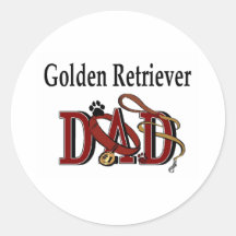 Golden Retriever Dad Sticker