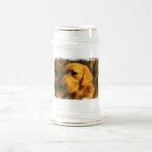 Golden Retriever Dog Beer Stein Mug