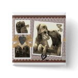 GOLDEN RETRIEVER DOG VALENTINE I LOVE YOU BUTTONS