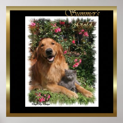 Golden Retriever Gifts Art Prints by DogsByDezign