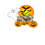 Golden Retriever Halloween Ladies T-Shirt