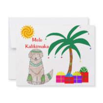 Golden Retriever Hawaiian Christmas