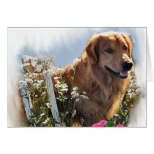 Golden Retriever Lovers Gifts Greeting Card
