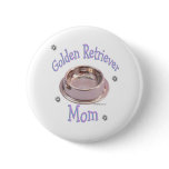 Golden Retriever Mum - Button