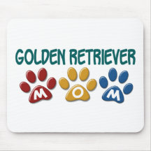 GOLDEN RETRIEVER Mum Paw Print 1 Mousepad