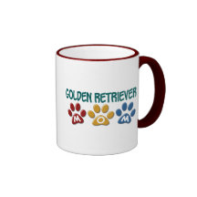 GOLDEN RETRIEVER Mum Paw Print 1 Mugs