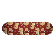 Golden Retriever Pattern Skate Board Decks