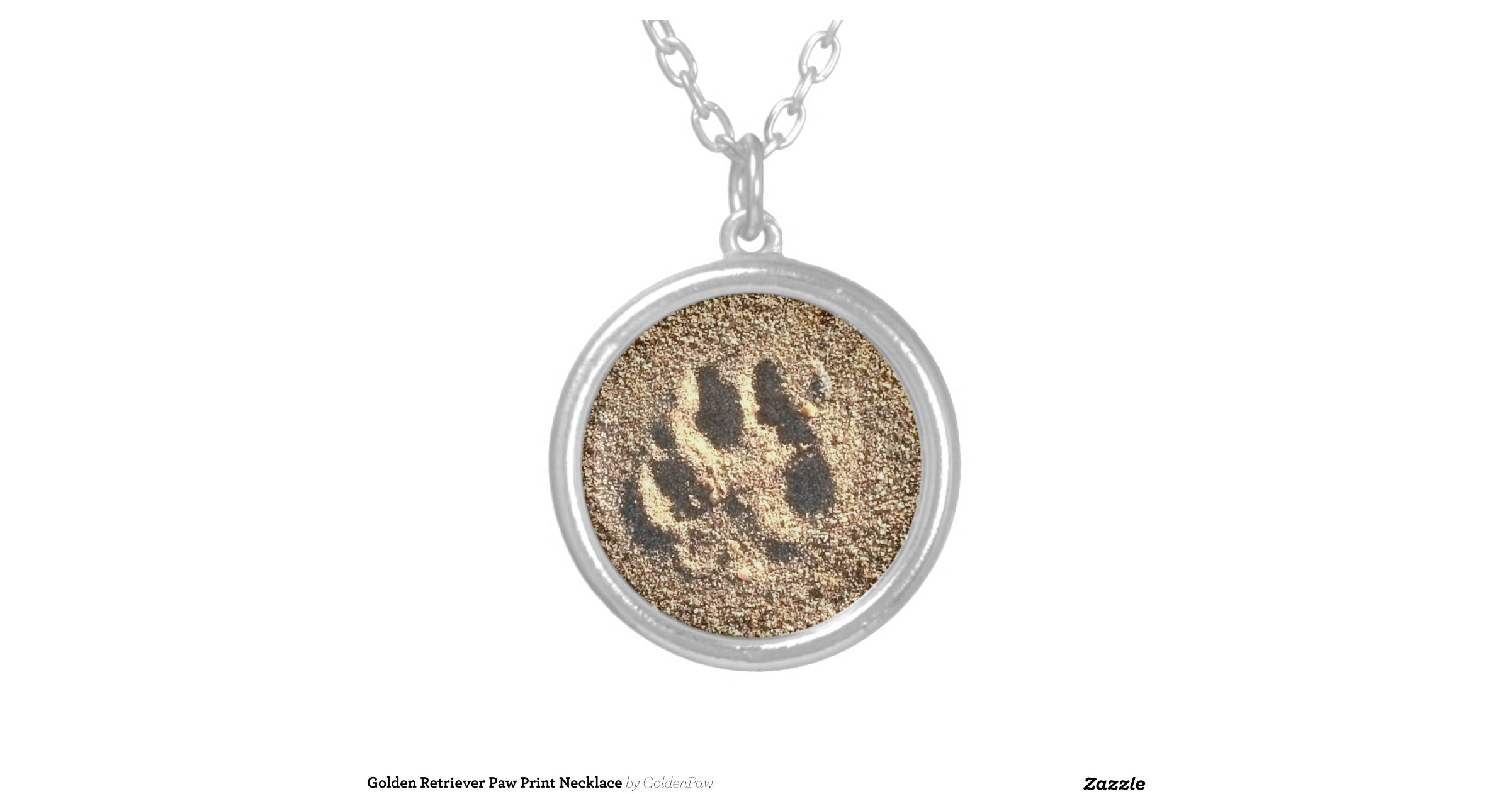 golden retriever paw print golden retriever paw print necklace zazzle golden retriever paw print golden retriever paw print necklace zazzle