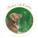 Golden Retriever Peace stickers