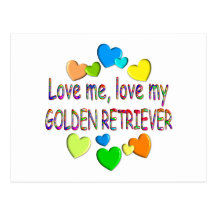 GOLDEN RETRIEVER POSTCARD
