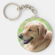 Golden Retriever Pup Keychain