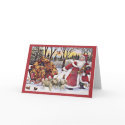 Golden Retriever Puppies Christmas Card SantaBears