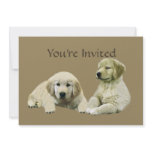 Golden Retriever Puppy Invitation