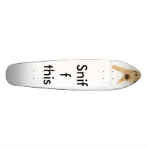 Golden-Retriever-sticker-hr, Sniff this Skate Deck