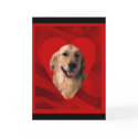 Golden Retriever Valentine cards