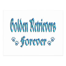 Golden Retrievers Forever Postcard