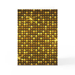 Golden Retro Disco Greeting Card