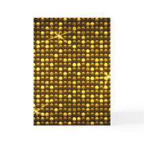 Golden Retro Disco Greeting Card