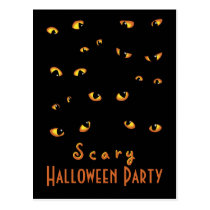 Golden Scary Eyes Postcard Invite postcards