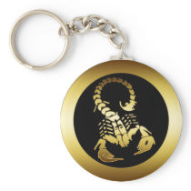 GOLDEN SCORPION KEYCHAIN