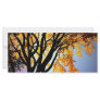 golden sillhouette custom rack card