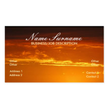 Golden Skies Business Card