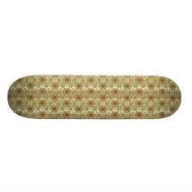 Golden Snowflakes Skate Deck