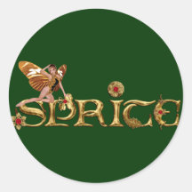 Golden Sprite Fairy Stickers