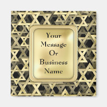 Golden Star Of David Magnet