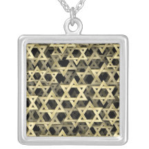 Golden Star Of David Pendant